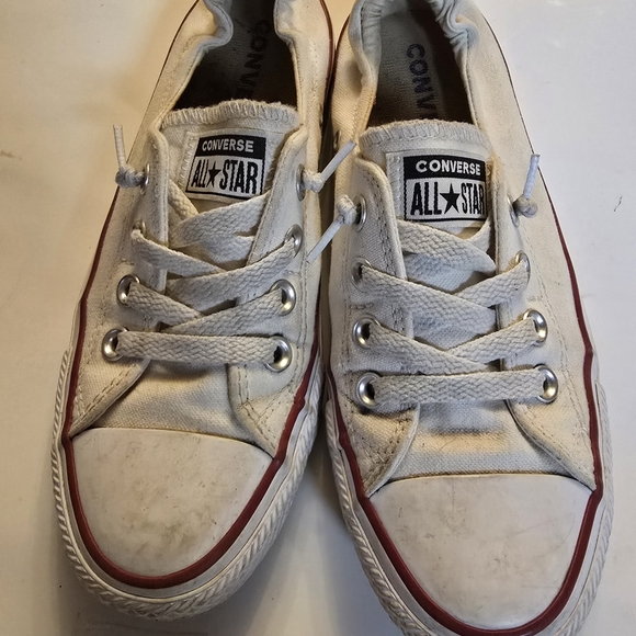Converse Womens White All Star Sneakers - Picture 2 of 8